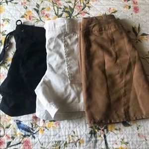 Two pair of shorts and one skirt bundle